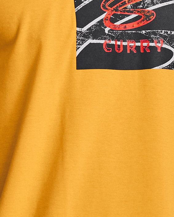 Playera Manga Corta Curry Iron Box Logo para Hombre, Yellow, pdpMainDesktop image number 0