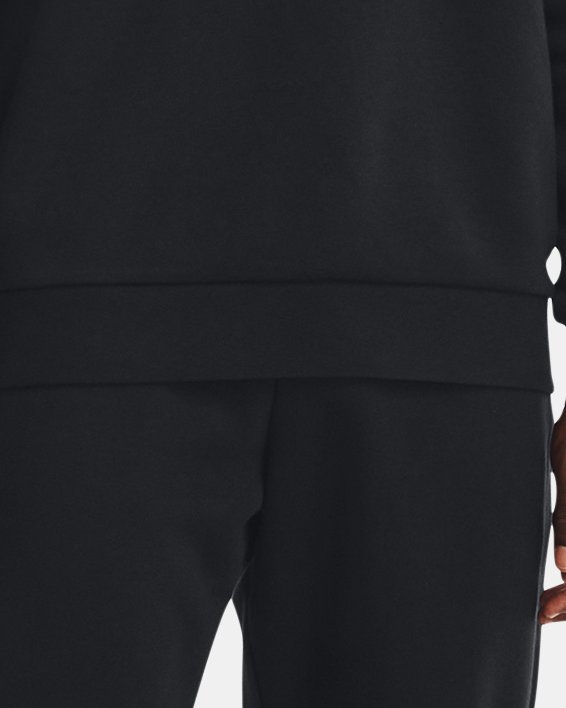 Herenshirt UA Essential Fleece met ronde hals, Black, pdpMainDesktop image number 2