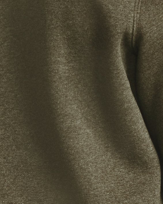 Herenshirt UA Essential Fleece met ronde hals, Green, pdpMainDesktop image number 1