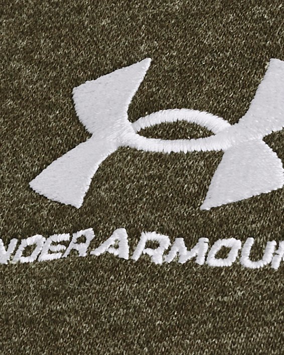 Herenshirt UA Essential Fleece met ronde hals, Green, pdpMainDesktop image number 3