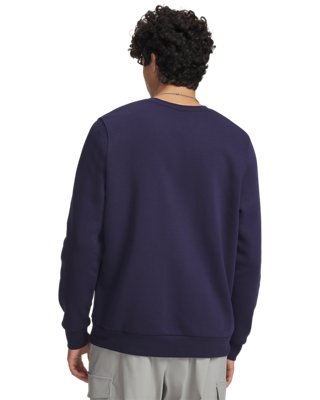 UNDER ARMOUR ICON FLEECE MEN'S CREW MIDNIGHT NAVY