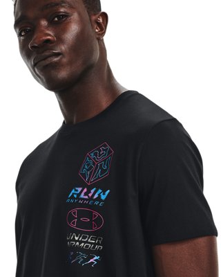 Clearance under armour run t shirt Factory Sale