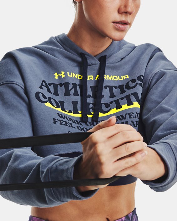 Under Armour Women's UA Cropped Hoodie. 6