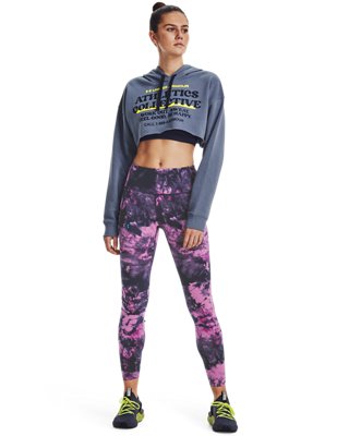 Sudadera corta con capucha UA para mujer, Purple, pdpMainDesktop image number 2