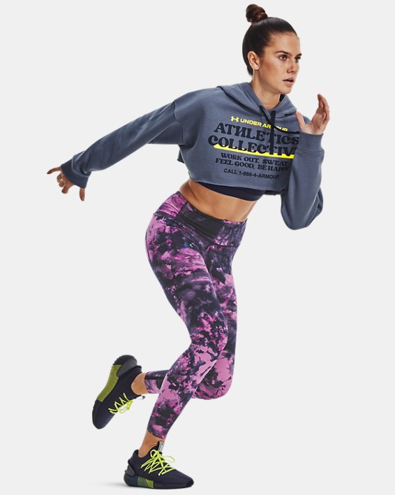 Under Armour Women's UA Cropped Hoodie. 4