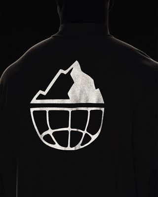 Sudadera con media cremallera UA Run Trail para hombre, Gray, pdpMainDesktop image number 4