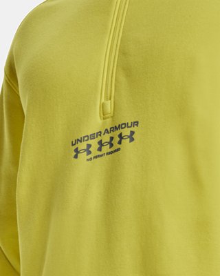 Sudadera con media cremallera UA Run Trail para hombre, Yellow, pdpMainDesktop image number 5