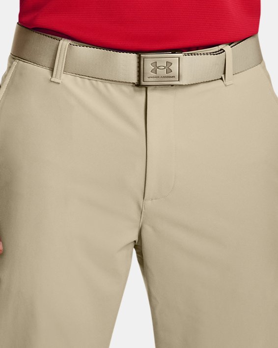 Men's UA Matchplay Tapered Pants in Brown image number 2