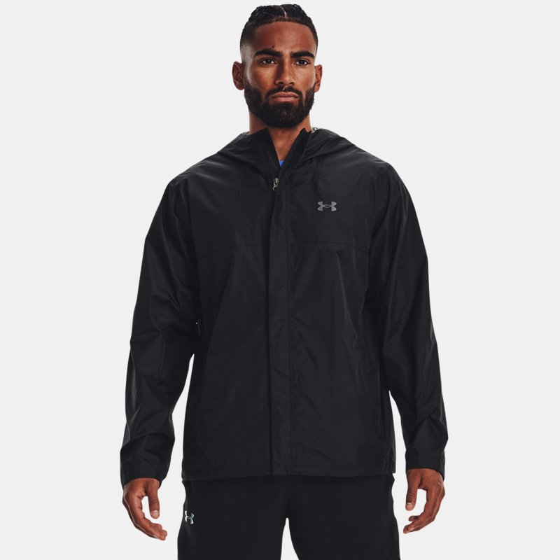 Image of Under Armour Men's Under Armour Stormproof Cloudstrike 2.0 Jacket Black / Pitch Gray XS