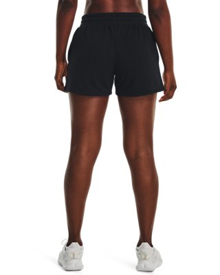 Shorts UA Rival Terry para Mujer, Black, pdpMainDesktop image number 1