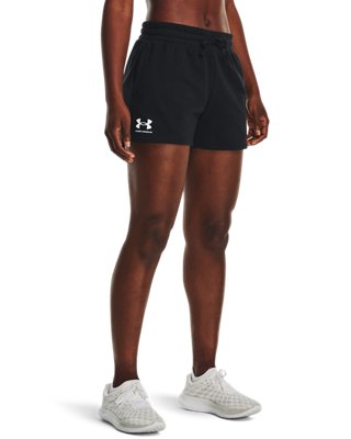 Shorts UA Rival Terry para Mujer, Black, pdpMainDesktop image number 0