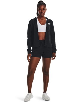 Shorts UA Rival Terry para Mujer, Black, pdpMainDesktop image number 2