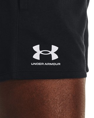 Shorts UA Rival Terry para Mujer, Black, pdpMainDesktop image number 3