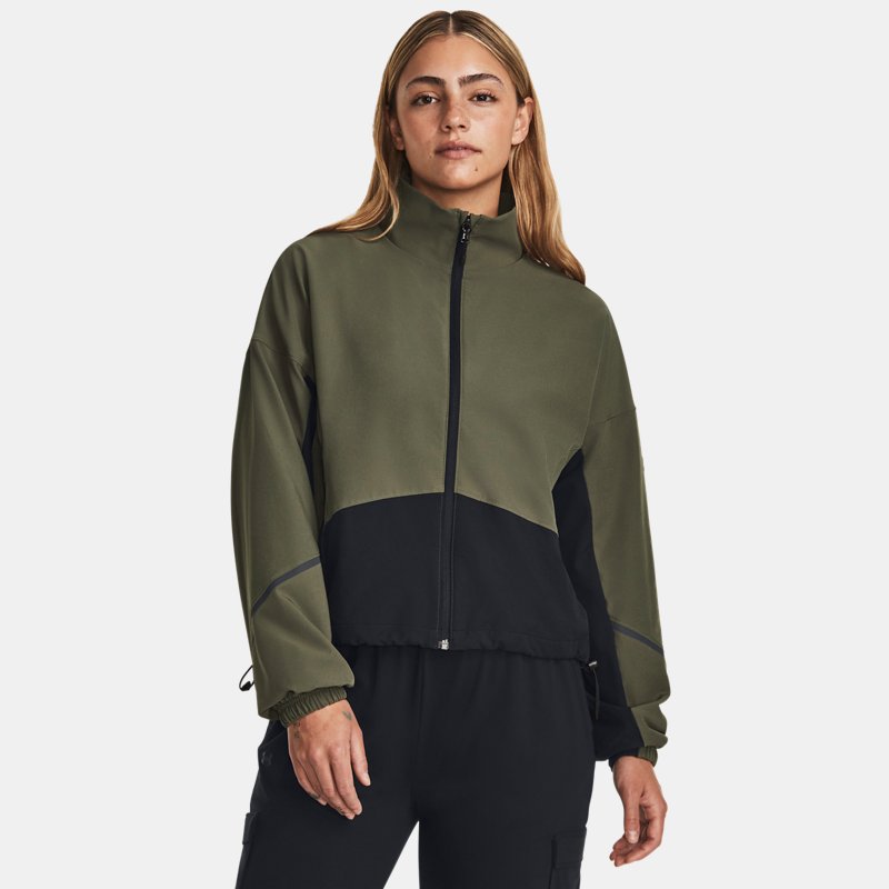 Image of Under Armour Women's Under Armour Unstoppable Jacket Marine OD Green / Black / Black XS