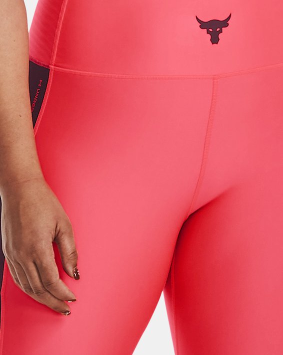 Leggings Project Rock HeatGear® Full-Length para Mujer, Red, pdpMainDesktop image number 2