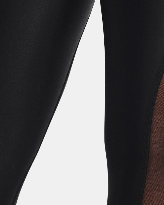 กางเกงรัดรูปเหนือข้อเท้า UA Iso-Chill Run สำหรับผู้หญิง in Black image number 1