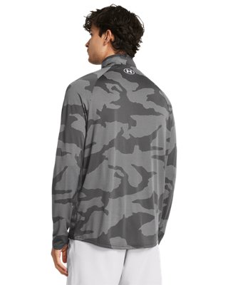 Playera UA Velocity Jacquard &frac14; Zip para hombre, Gray, pdpMainDesktop image number 1