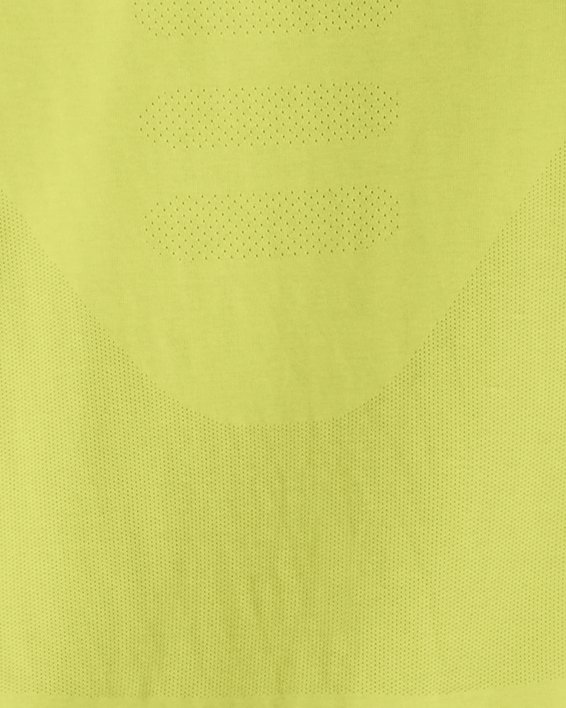 Men's UA Seamless Stride Short Sleeve in Yellow image number 1