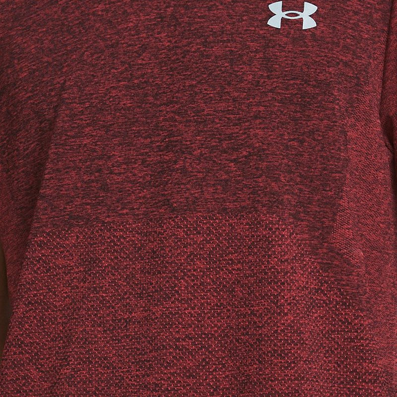 Men's Under Armour Seamless Stride Short Sleeve Red Solstice / Reflective S