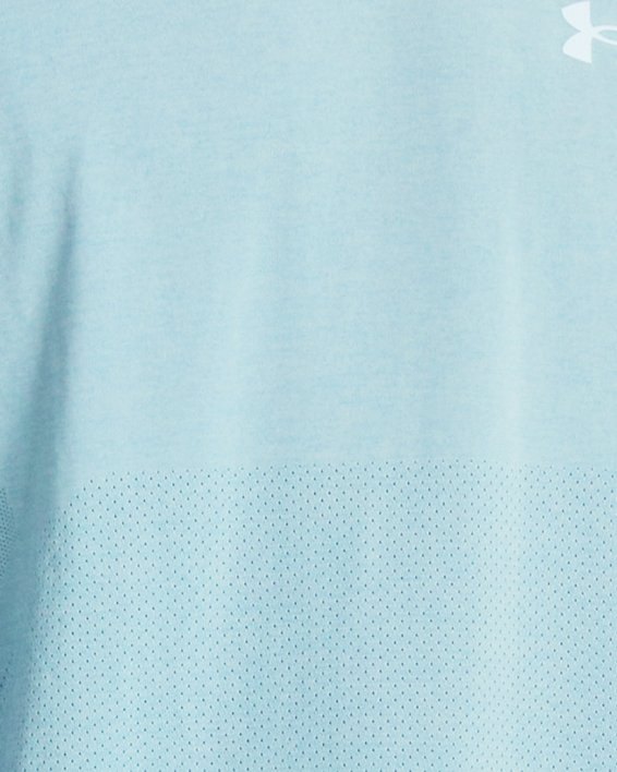 男士UA Seamless Stride長袖T恤 in Blue image number 0