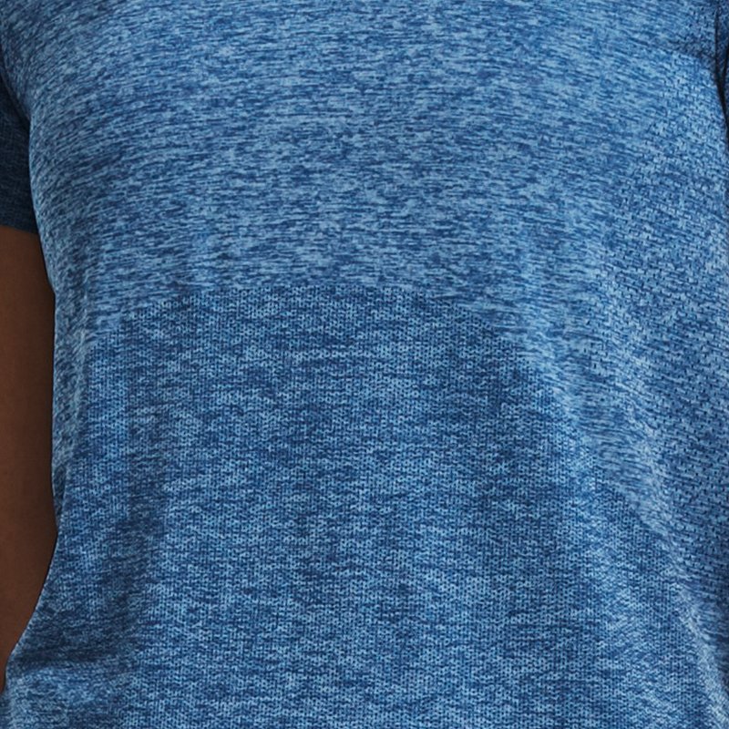T-shirt à manches courtes Under Armour Seamless Stride pour femme Varsity Bleu / Varsity Bleu / réfléchissant M