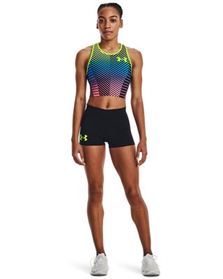 Women's UA Run Shorts, Black, pdpMainDesktop image number 2