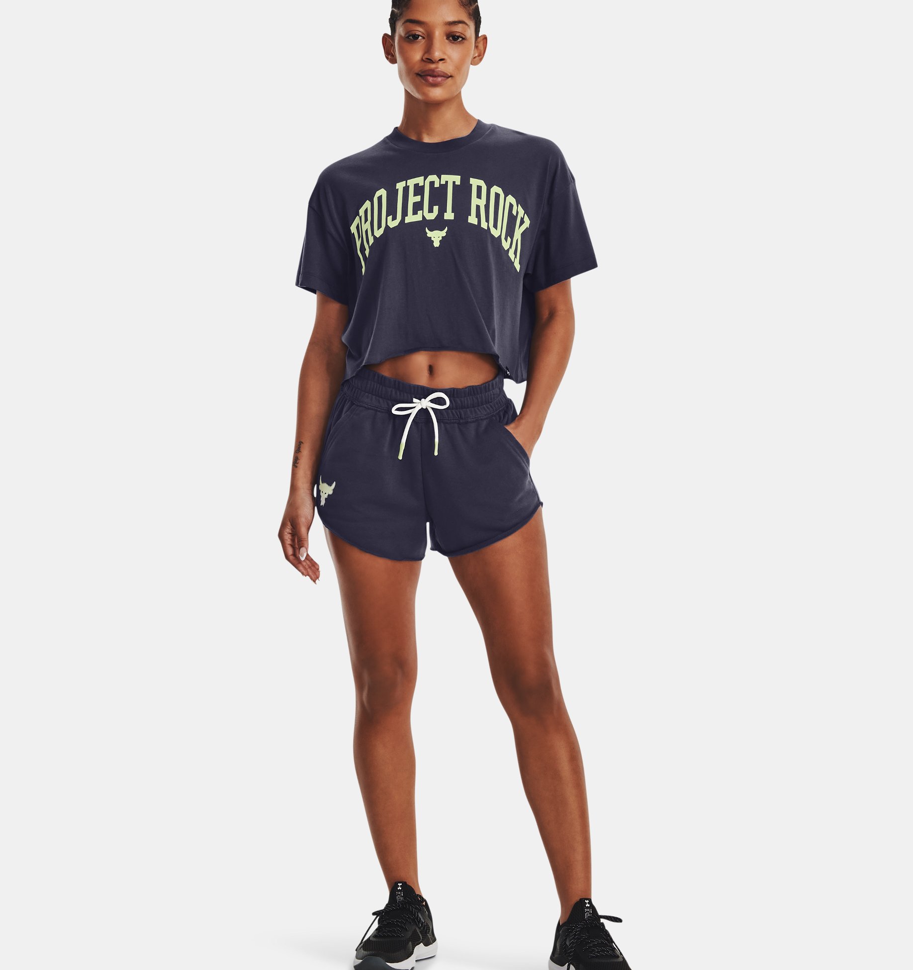 Women's Project Rock Rival Terry Disrupt Shorts