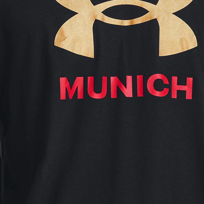 Heren T-shirt Under Armour Munich City Zwart / Rood XS