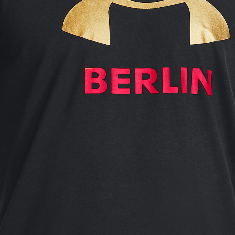 Heren T-shirt Under Armour Berlin City Zwart / Rood XXL