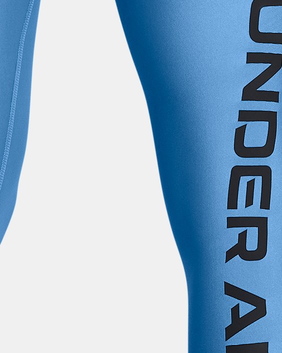 Damen HeatGear® Leggings in voller Länge, Blue, pdpMainDesktop image number 1