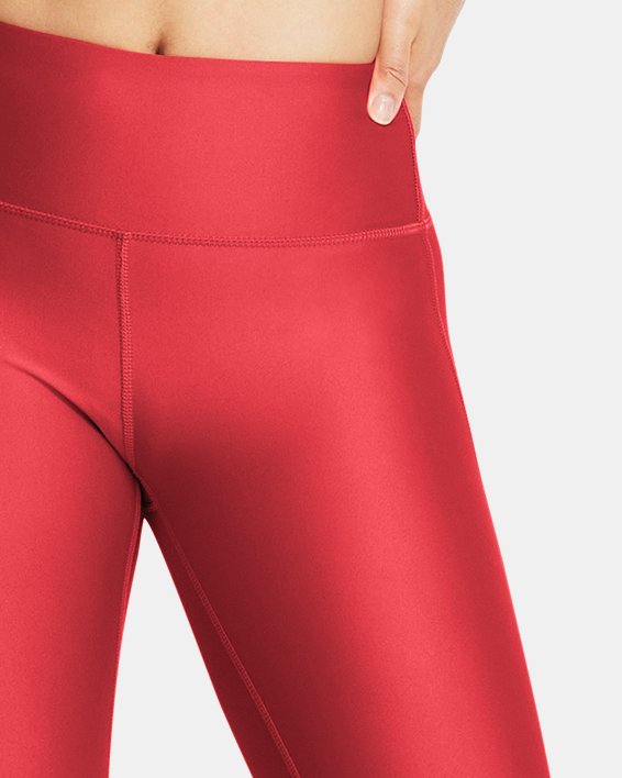 Damen HeatGear® Leggings in voller Länge, Red, pdpMainDesktop image number 2