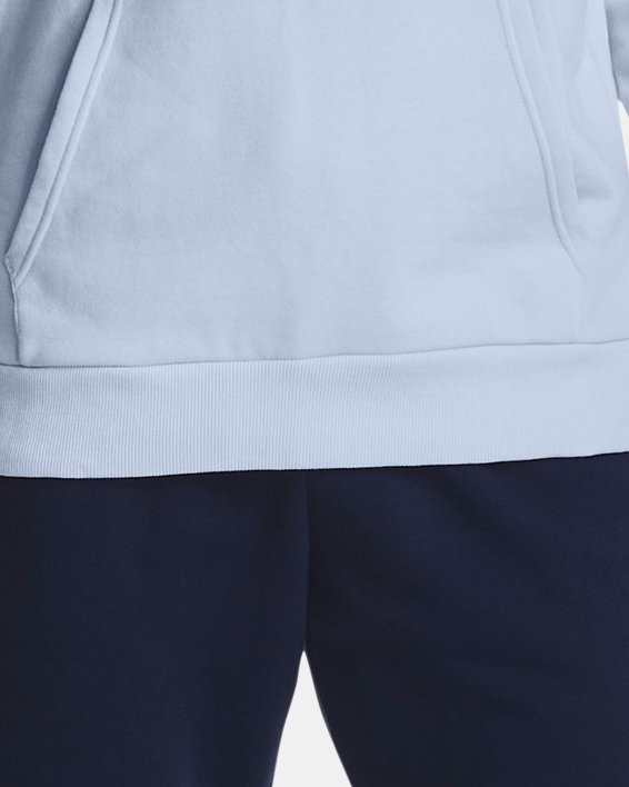 Under Armour Men's Blue Note UA Rival Fleece Big Logo Pullover