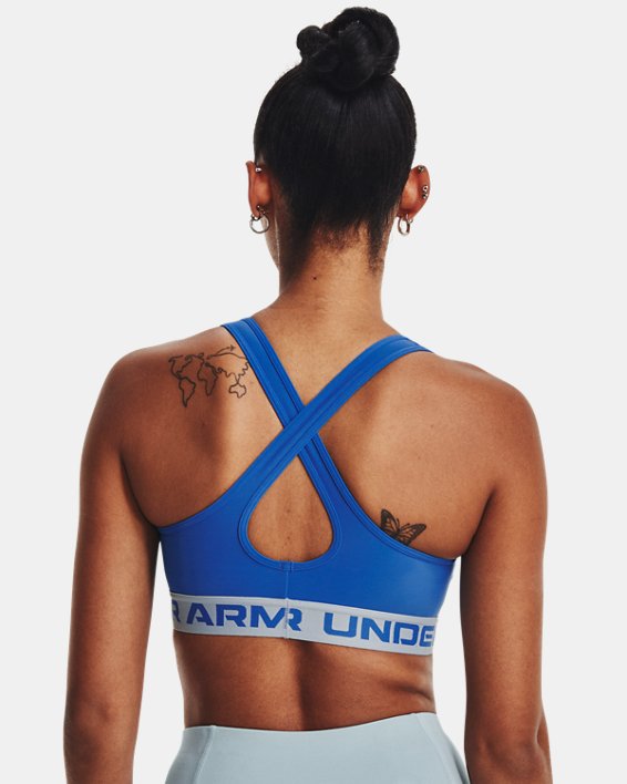 Soutien-gorge de sport à soutien moyen et à dos croisé avec imprimé Armour® pour femmes