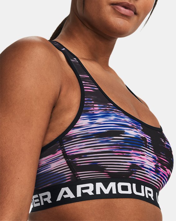 Under Armour Women's Armour® Mid Crossback Printed Sports Bra. 10