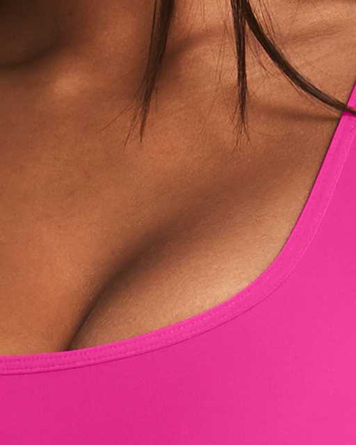 Pink Under Armour Womens Armour High Crossback Sports Bra - Get