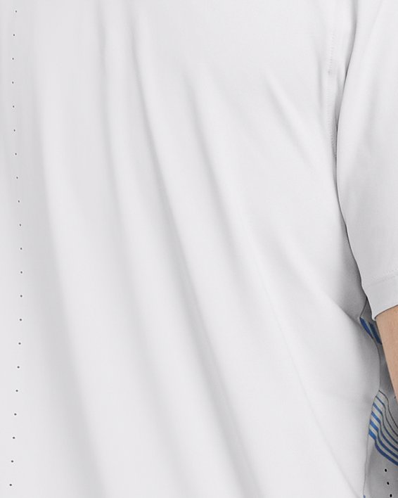 Men's UA Launch Elite Graphic Short Sleeve in Gray image number 1