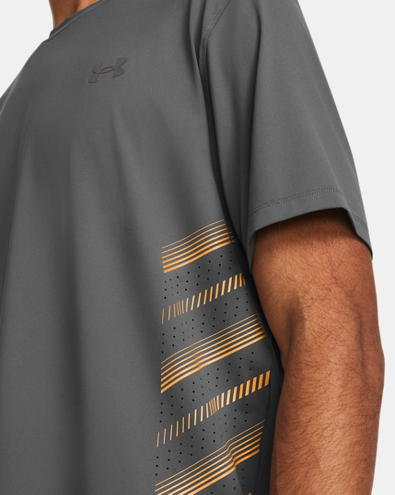 T-shirt avec imprimé Heat UA Iso-Chill Laser pour hommes