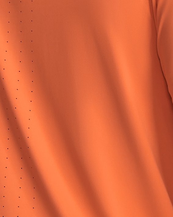 Men's UA Launch Elite Graphic Short Sleeve in Orange image number 1