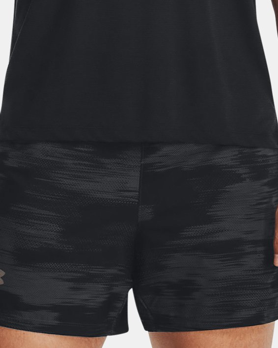 Pantalón corto de 13 cm estampado UA Launch para hombre, Gray, pdpMainDesktop image number 2
