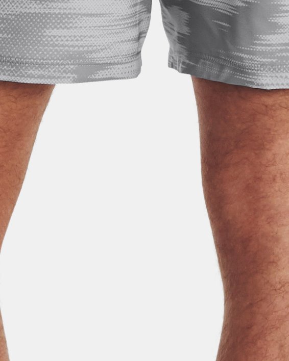 Men's UA Launch 5'' Printed Shorts, Gray, pdpMainDesktop image number 1
