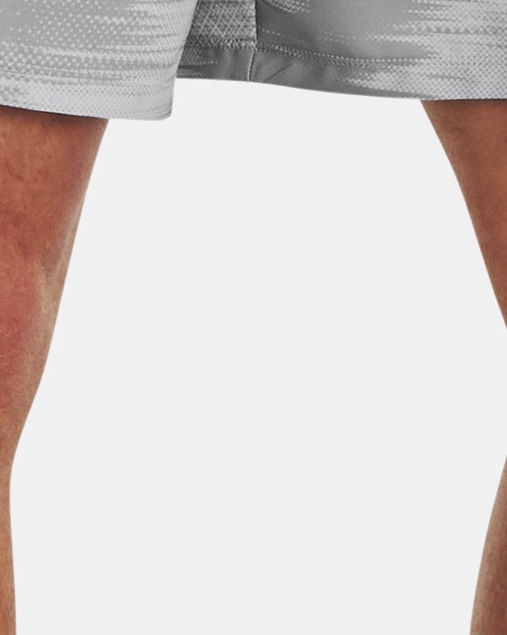Men's UA Launch 5'' Printed Shorts, Gray, pdpMainDesktop image number 0