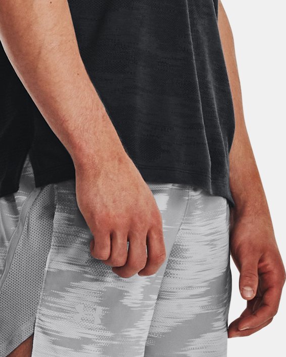 Men's UA Launch 5'' Printed Shorts in Gray image number 2