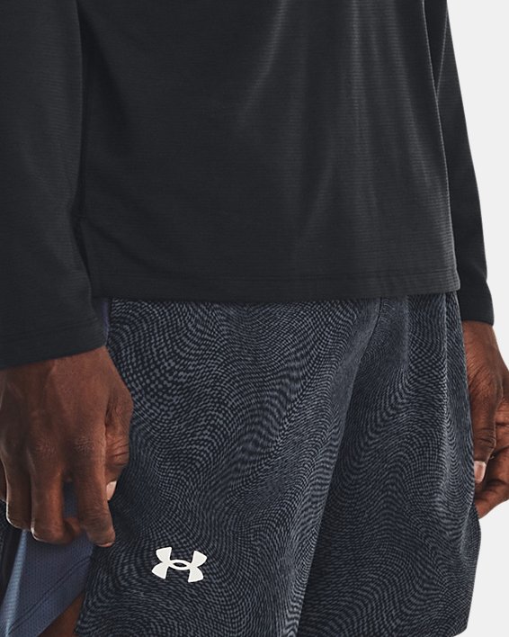 Pantalón corto de 18 cm con estampado UA Launch para hombre, Gray, pdpMainDesktop image number 2
