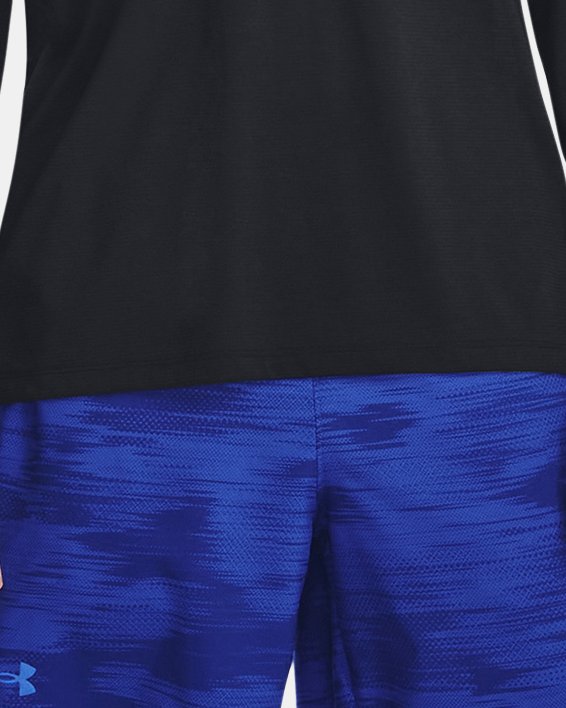 Men's UA Launch 7'' Printed Shorts, Blue, pdpMainDesktop image number 2