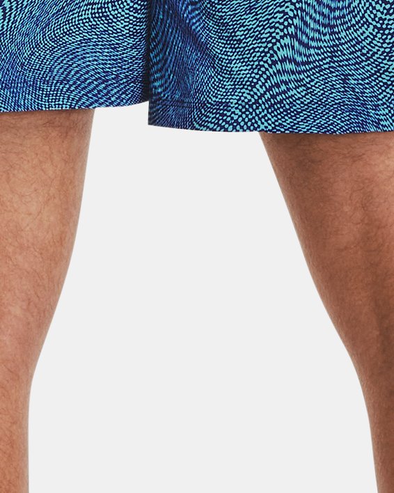 Shorts de 18 cm con estampado UA Launch para hombre, Blue, pdpMainDesktop image number 1