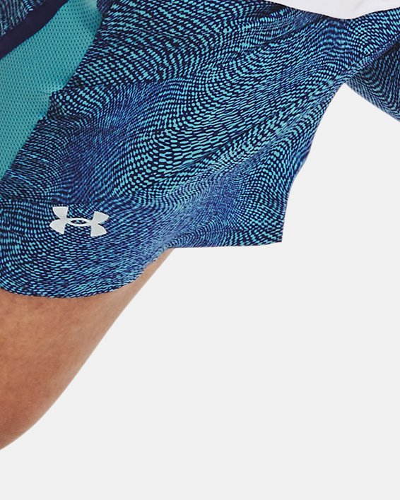 Shorts de 18 cm con estampado UA Launch para hombre, Blue, pdpMainDesktop image number 4