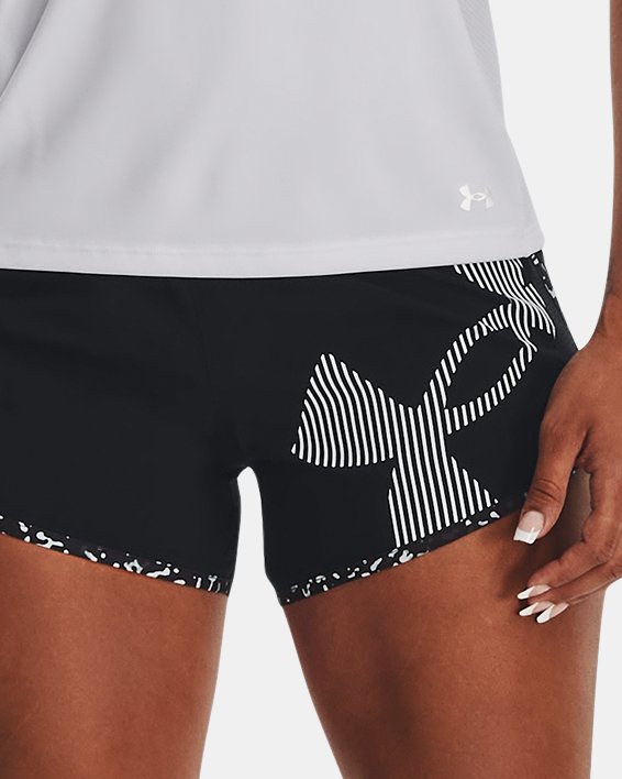Under Armour Women's Fly-By 2.0 Shorts 1350196-019 - Gray/Blue – Seliga  Shoes
