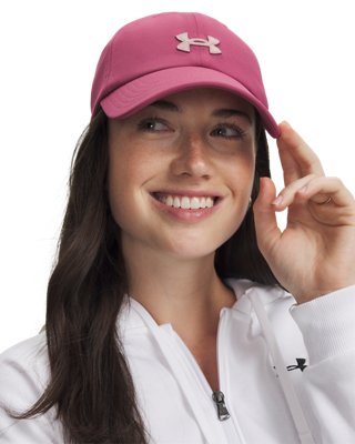 Женская кепка Under Armour UA Blitzing Adjustable, цвет: Фуксия сумеречный / Розовый — фото 2