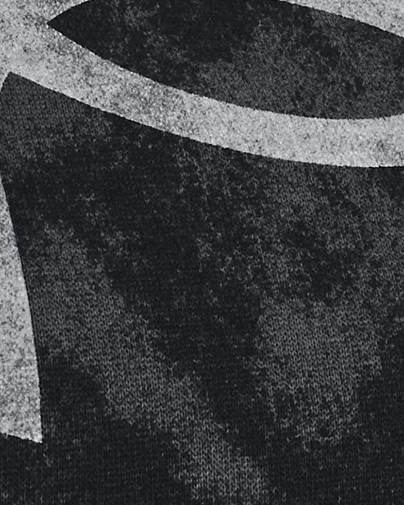 Women's UA Logo Printed Heavyweight Short Sleeve, Black, pdpMainDesktop image number 3