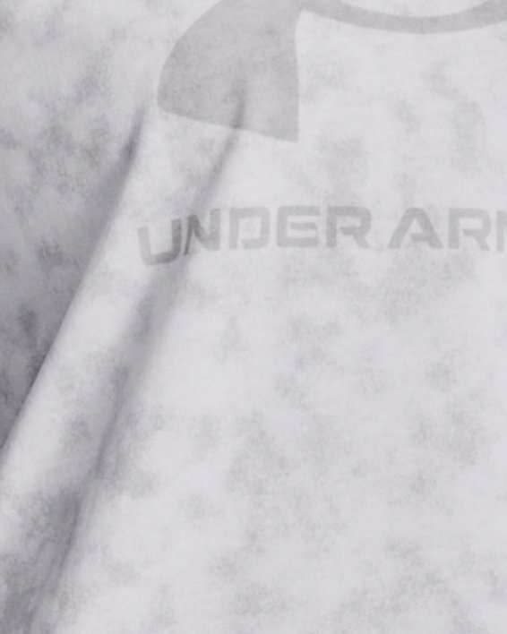 Women's UA Logo Printed Heavyweight Short Sleeve in White image number 0